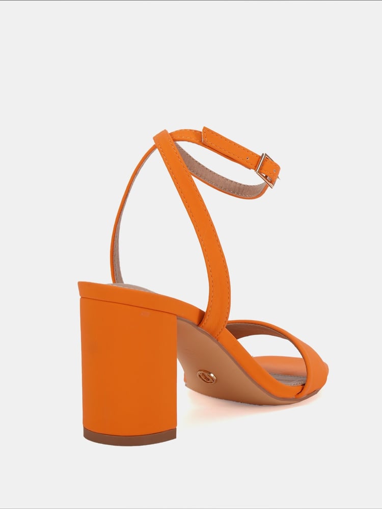 Novo Orange Martinez Block Heel Sandals - Image 6 of 6