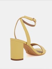 Novo Yellow Wide Fit Martinez Block Heel Sandals - Image 4 of 7