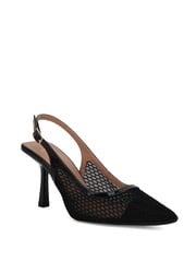 Novo Black Ilona Mesh Point Slingback Courts - Image 3 of 6