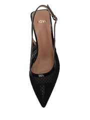 Novo Black Ilona Mesh Point Slingback Courts - Image 5 of 6