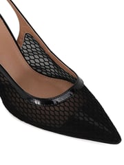 Novo Black Ilona Mesh Point Slingback Courts - Image 6 of 6