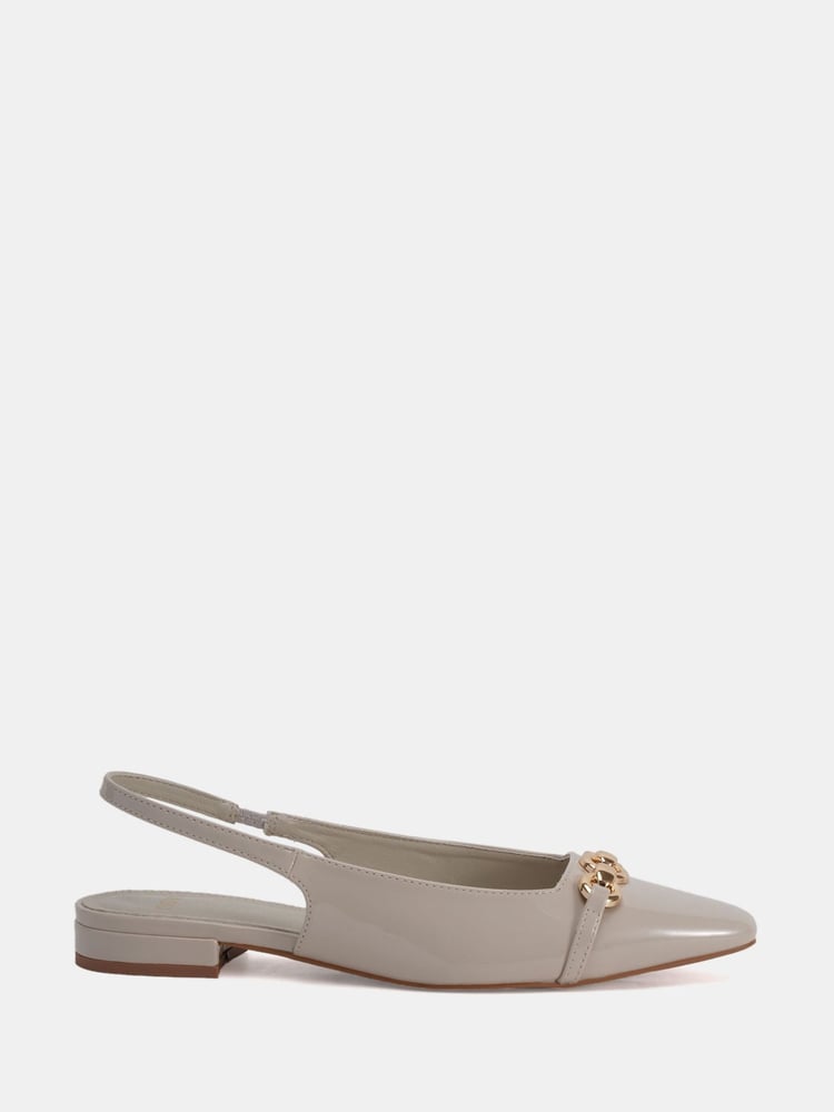 Novo Cream Colish Hardware Slingback Flats - Image 2 of 6 Novo Cream Colish Hardware Slingback Flats - Image 2 of 6