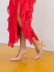 Novo Nude Ilona Mesh Point Slingback Courts - Image 1 of 6