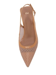 Novo Nude Ilona Mesh Point Slingback Courts - Image 5 of 6