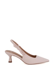 Novo Pink Indi Bow Low Heel Point Slingback Courts - Image 3 of 7