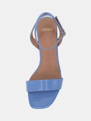 Novo Blue Martinez Block Heel Sandals - Image 6 of 7