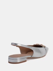 Novo Silver Colish Hardware Slingback Flats - Image 4 of 6