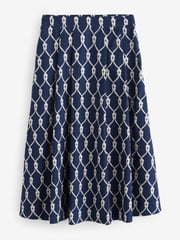 Crew Clothing Blue Gabby Cotton Skirt - Image 1 of 1