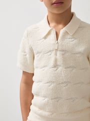 Reiss White Showdown 3-9 yrs McLaren F1 Team Speedmark Polo Shirt - Image 3 of 7
