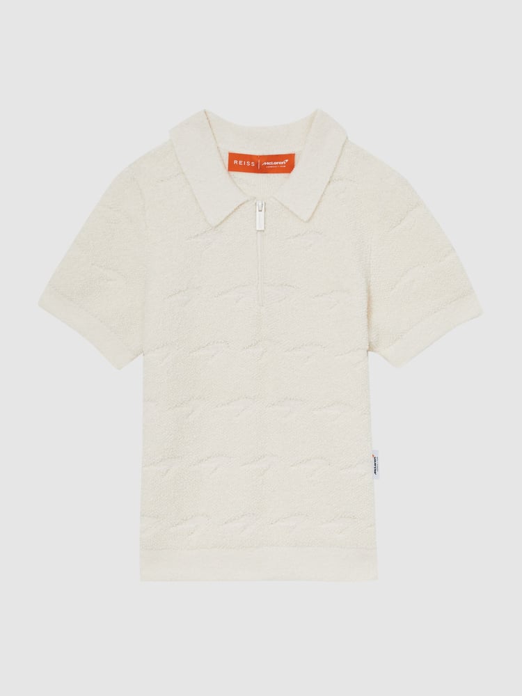 Reiss White Showdown 13-14 yrs McLaren F1 Team Speedmark Polo Shirt - Image 1 of 7