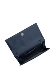 Blau - Lotus Clutch-Tasche mit Kette - Bild 3 von 4