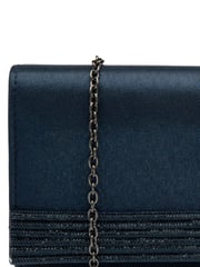 Blau - Lotus Clutch-Tasche mit Kette - Bild 4 von 4