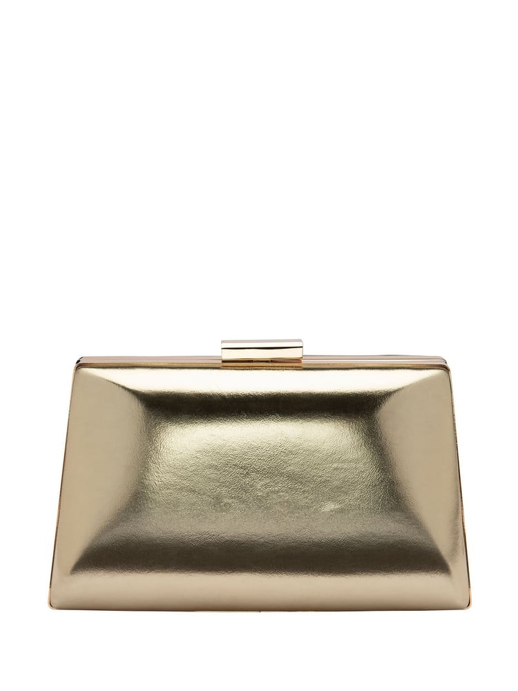 Gold - Lotus Clutch-Tasche mit Kette - Bild 2 von 4