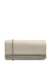 Nude - Lotus Clutch-Tasche mit Kette - Bild 1 von 4