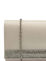 Nude - Lotus Clutch-Tasche mit Kette - Bild 3 von 4