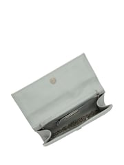 Silber - Lotus Clutch-Tasche mit Kette - Bild 4 von 4