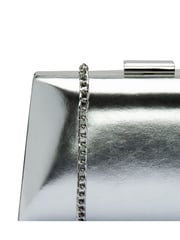Silber - Lotus Clutch-Tasche mit Kette - Bild 4 von 4
