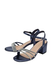 Lotus Blue Heeled Strappy Sandals - Image 2 of 4