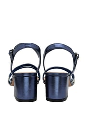 Lotus Blue Heeled Strappy Sandals - Image 3 of 4