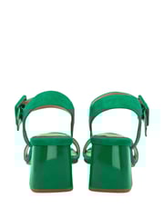 Lotus Green Suede Heeled Sandals - Image 3 of 4