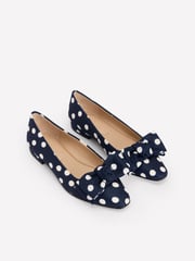Boden Blue Chisel Toe Ballet Flats - Image 2 of 4