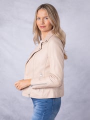 Lakeland Leather Parchment Tarraby Biker Jacket - Image 3 of 7
