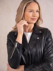 Lakeland Leather Black Tarraby Biker Jacket - Image 3 of 10