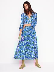 Boden Blue Lily Long Sleeved Midi Dress - Image 1 of 6
