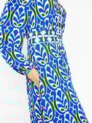 Boden Blue Lily Long Sleeved Midi Dress - Image 2 of 6