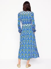Boden Blue Lily Long Sleeved Midi Dress - Image 3 of 6