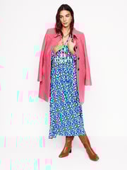 Boden Blue Lily Long Sleeved Midi Dress - Image 5 of 6