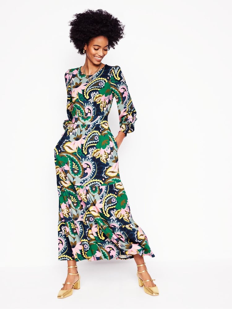 Boden Green Tabitha Tiered Jersey Dress - Image 1 of 6