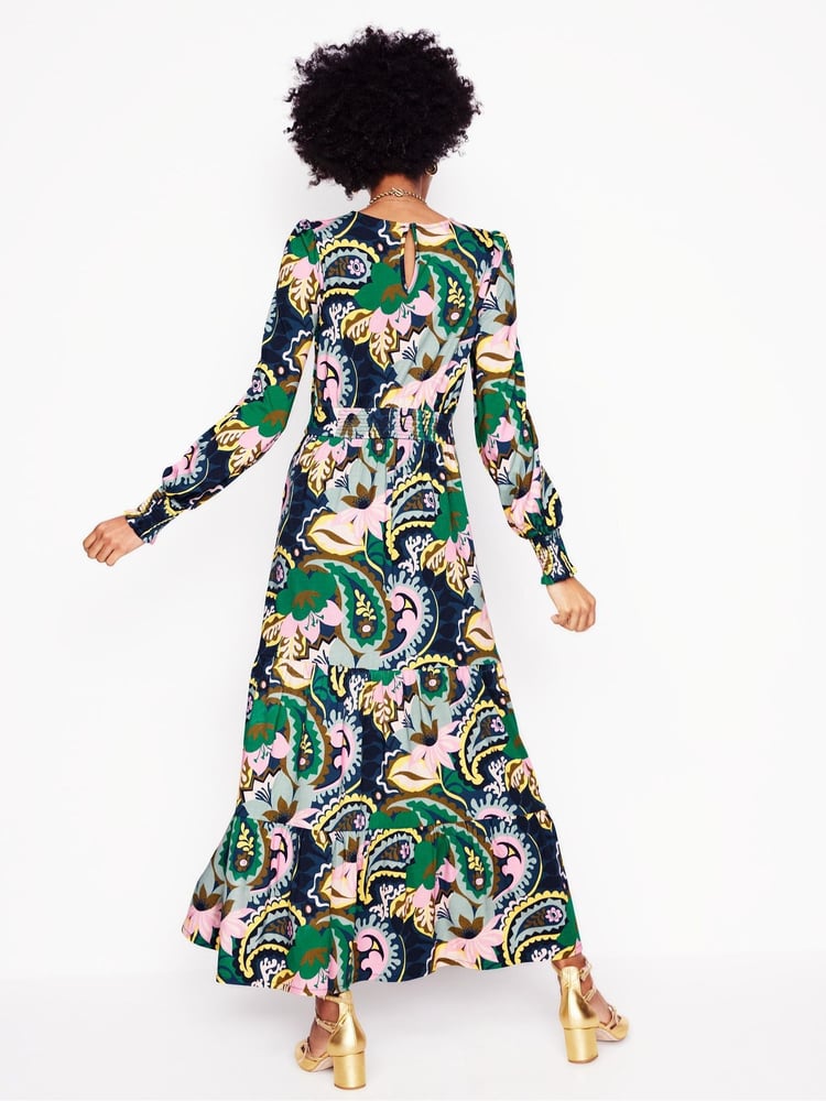 Boden Green Tabitha Tiered Jersey Dress - Image 2 of 6