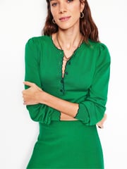 Boden Green Pru Scallop Trim Dress - Image 3 of 7