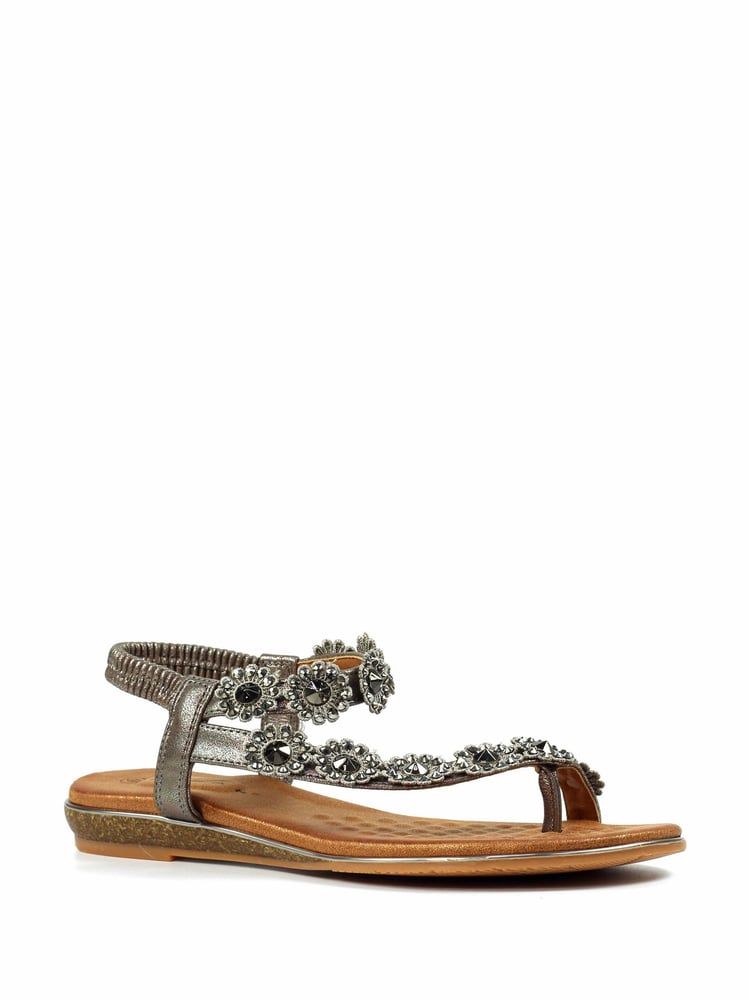 Lunar Grey Charlotte II Pewter Sandals - Image 3 of 3