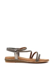 Lunar Grey Cortez Pewter Sandals - Image 4 of 8