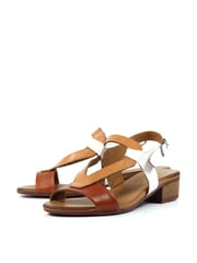 Lunar Ellen Leather Brown Sandals - Image 6 of 8