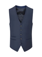 Skopes Blue Tailored Fit Wool Blend Joss Suit Waistcoat - Image 3 of 4