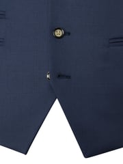 Skopes Blue Tailored Fit Wool Blend Joss Suit Waistcoat - Image 4 of 4