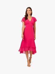Adrianna Papell Pink Combo Short Dress - Image 1 of 5