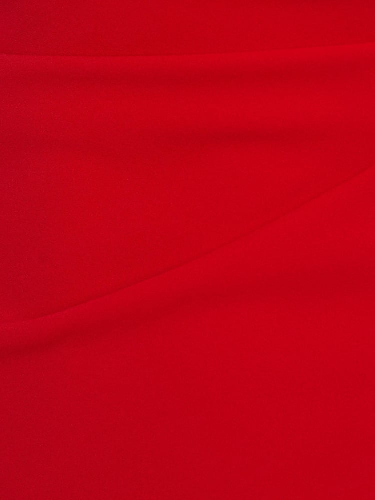 Adrianna Papell Red Asymmetrical Knit Crepe Gown - Image 7 of 7