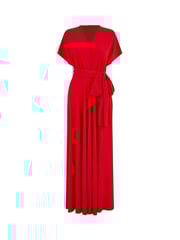 Yumi Red Jersey Stretch Multiway Midi Dress - Image 5 of 5