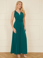 Yumi Green Jersey Stretch Multiway Midi Dress - Image 1 of 5