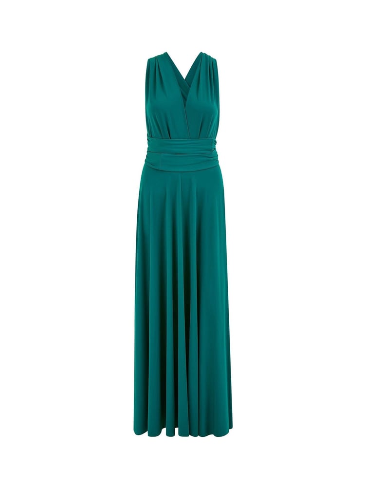 Yumi Green Jersey Stretch Multiway Midi Dress - Image 5 of 5