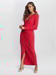 Gina Bacconi Red Julianna Jersey Dress - Image 1 of 6