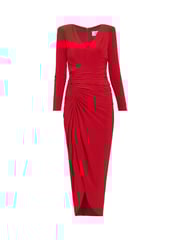Gina Bacconi Red Julianna Jersey Dress - Image 6 of 6