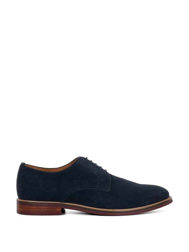 Dune London Blue Stanley Soft Leather Gibson Shoes - Image 2 of 6