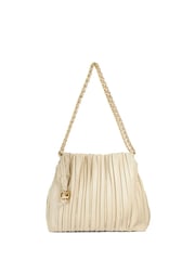 Dune London Cream Dominic Large Pleated Slouch Bag - Image 2 of 5