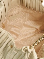 Dune London Cream Dominic Large Pleated Slouch Bag - Image 5 of 5