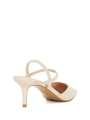 Dune London Cream Standard Fit Classical Elasticated Open Court Shoes - Image 4 of 6